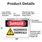 Signmission Hazardous Chemicals Danger Sign, Aluminum, 10in W x 7in L, 2PK OS-2PACK-DS-A-710-L-2022 - alternate 4